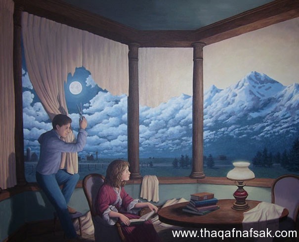 Rob Gonsalves رسام كندى يمزج الواقع و الخيال في لوحاته Rob Gonsalves رسام كندى يمزج الواقع و الخيال في لوحاته
