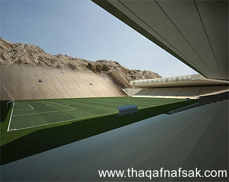 ملعب كرة في الصحراء “ستاد الصحراء” ملعب كرة في الصحراء “ستاد الصحراء”