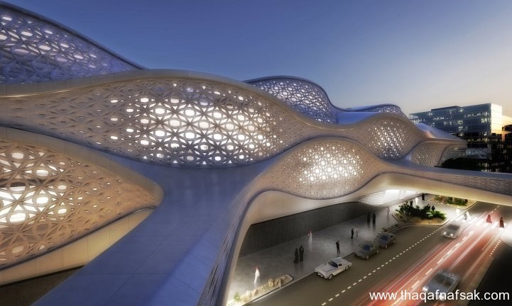 محطة مترو في السعودية “تصميم زاها حديد” محطة مترو في السعودية “تصميم زاها حديد”
