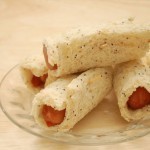 رول النقانق بالجبنة وصفة سريعة