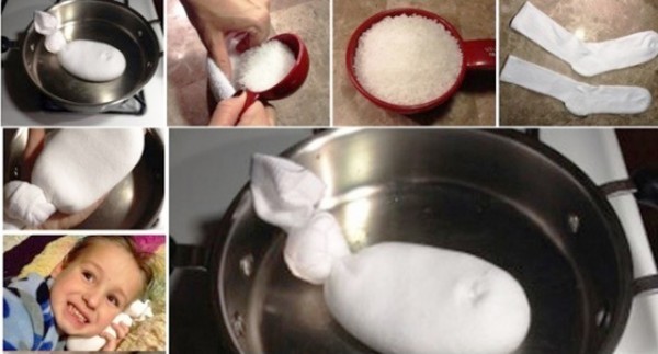 جورب الملح للتخلص من إلتهابات الأذن