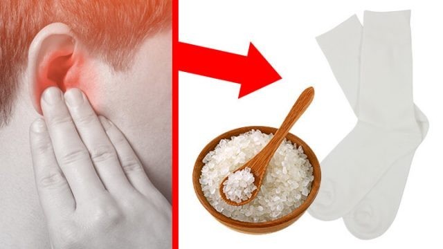 جورب الملح للتخلص من إلتهابات الأذن جورب الملح للتخلص من إلتهابات الأذن