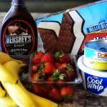 بالصور طريقة عمل كيك ايس كريم ساندويش Banana Split أحلى حلوى منزلية