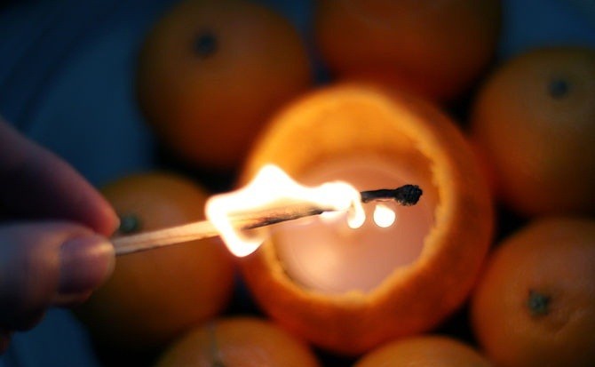 طريقة عمل شمعه بالبرتقال لتعطير المنزل