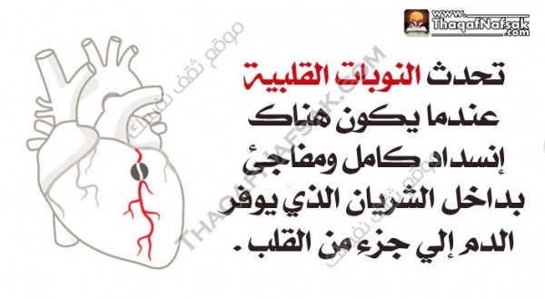 احذر من أسباب وأعراض النوبة القلبية احذر من أسباب وأعراض النوبة القلبية