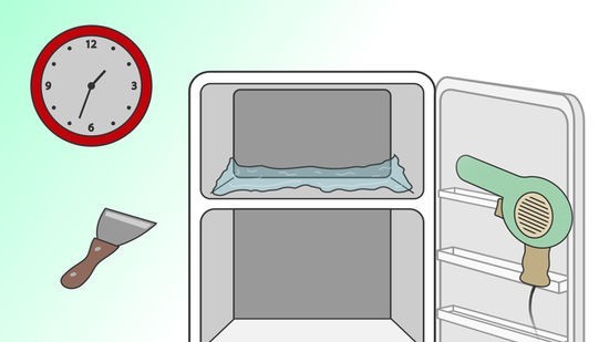 طرق تكسير الثلج المتراكم في الفريزر