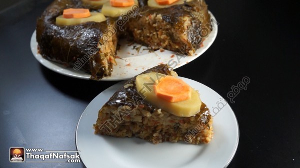 طريقة عمل كيكة ورق العنب بالصور والفيديو طريقة عمل كيكة ورق العنب بالصور والفيديو