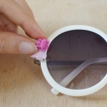 كيفية تزيين النظارة الشمسية بالورد