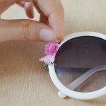 كيفية تزيين النظارة الشمسية بالورد