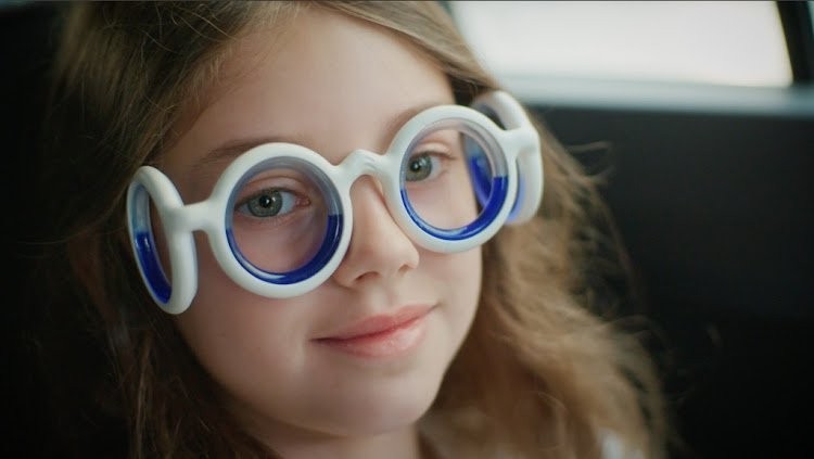 نظارات سيتروين Seetroen glasses نظارات مملوءة بالسوائل للحماية من دوار الحركة نظارات سيتروين Seetroen glasses نظارات مملوءة بالسوائل للحماية من دوار الحركة