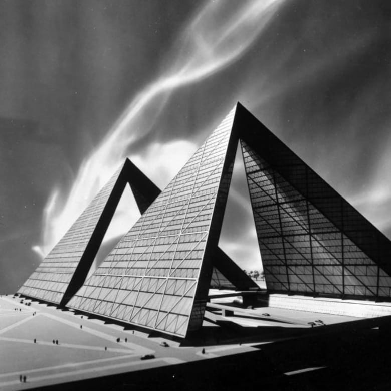 نظرة على هياكل معمارية عملاقة من زمن الستينيات مستوحاة من عالم مثالي نظرة على هياكل معمارية عملاقة من زمن الستينيات مستوحاة من عالم مثالي