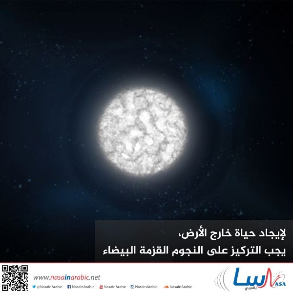 لإيجاد حياة خارج الأرض، يجب التركيز على النجوم القزمة البيضاء