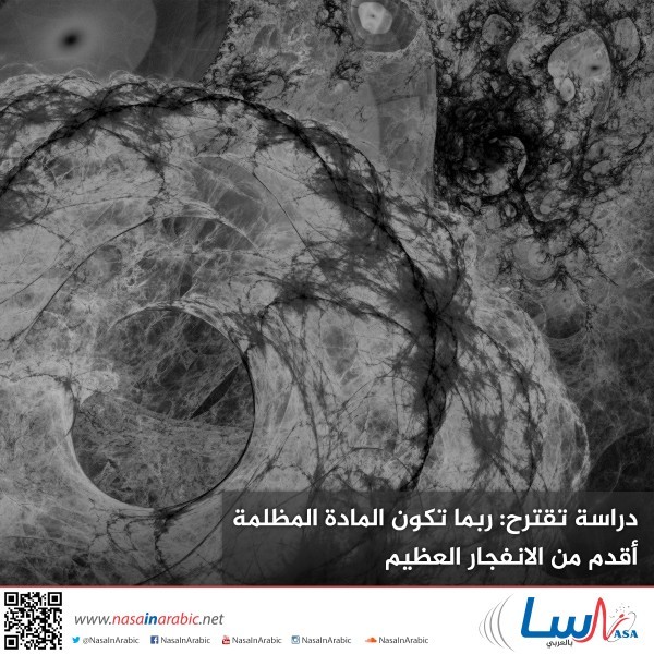 دراسة تقترح: ربما تكون المادة المظلمة أقدم من الانفجار العظيم