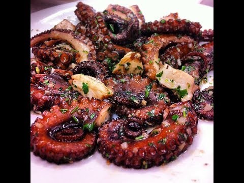 اكلات بحرية اخطبوط