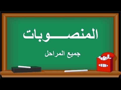 المنصوبات في النحو العربي