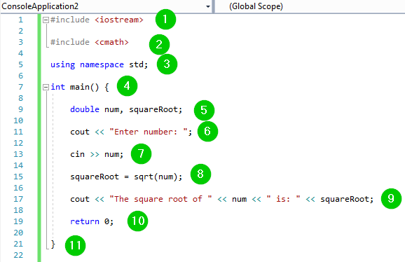 امثلة عن دوال function في C++ امثلة عن دوال function في C++