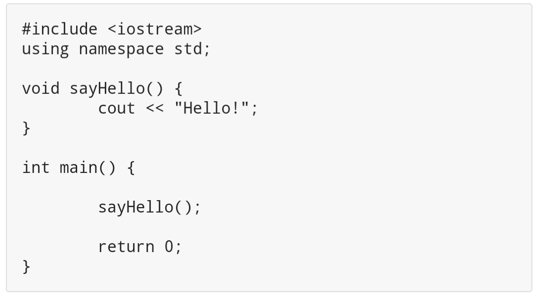 امثلة عن دوال function في C++ امثلة عن دوال function في C++