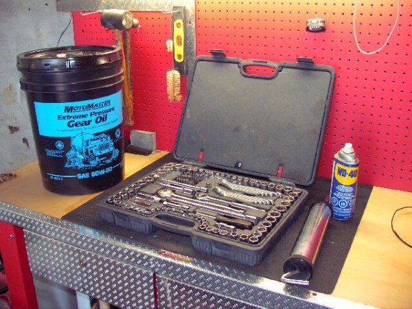 تغيير زيت القير العادي