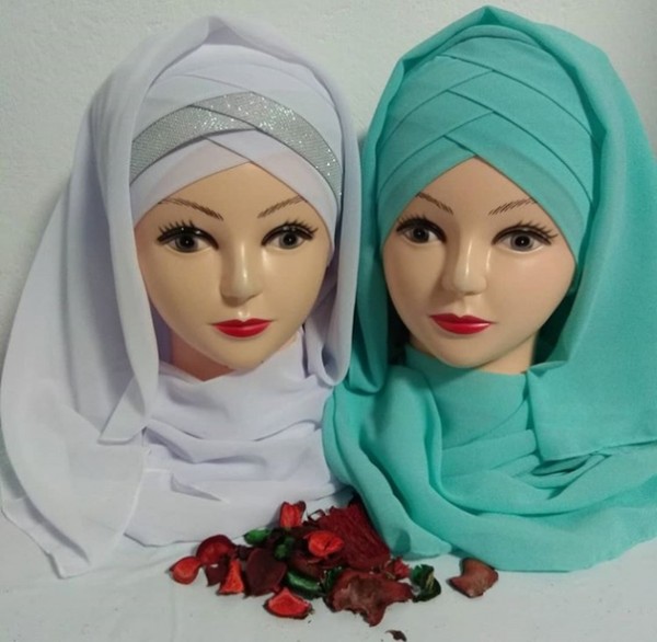 طرق لف الطرح الشيفون