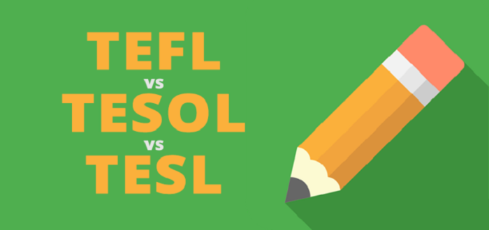 الفرق بين TESOL و TEFL