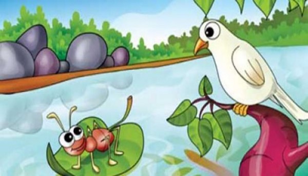 قصة الحمامة والنملة