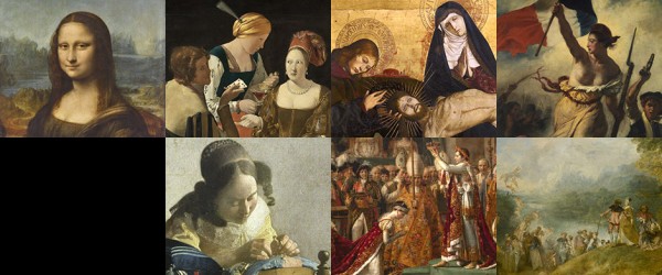 اشهر اللوحات المتواجدة في متحف اللوفر