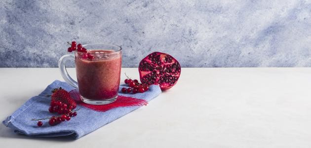 كيفية تحضير عصير الرمان