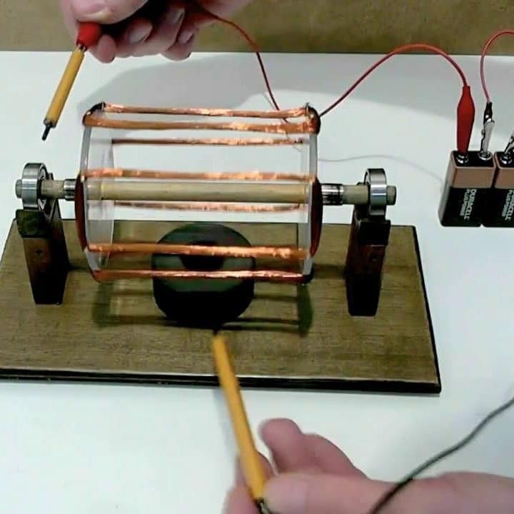 طريقة صنع محرك بسيط