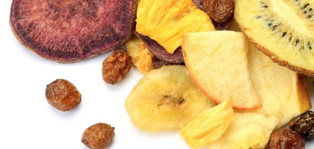 طريقة تجفيف الفواكه