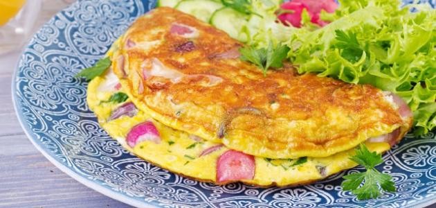 طريقة عجة البيض