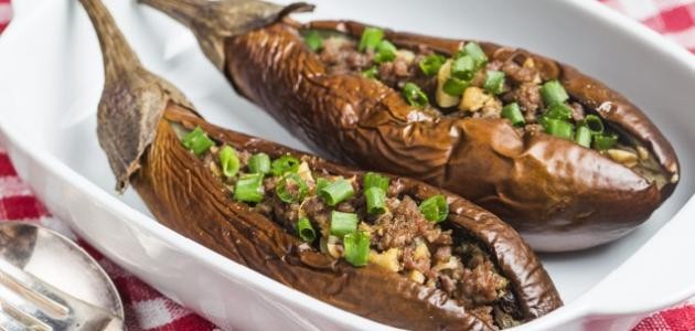 طريقة قوارب الباذنجان