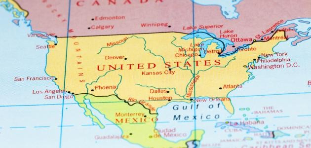 أين تقع الولايات المتحدة الأمريكية