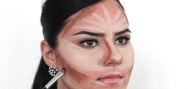 طريقة وضع الكونتور للوجه طريقة وضع الكونتور للوجه